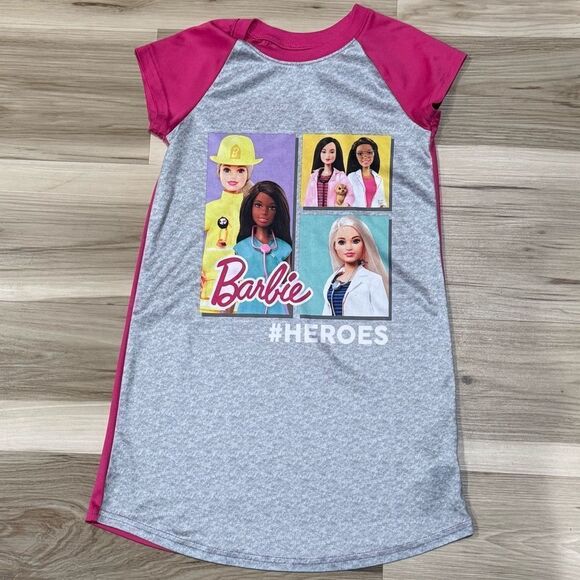 Barbie Heroes Sleep Nightgown Girls Medium - Picture 1 of 3